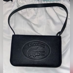 Lacoste leather shoulder bag